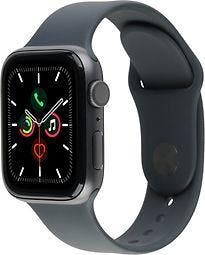 Apple Watch Series 5 40 mm aluminium kast space grey op, Verzenden, Zo goed als nieuw