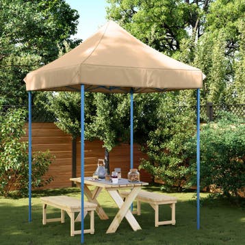 vidaXL Partytent inklapbaar pop-up 200x200x306 cm beige, Verzenden, Nieuw, Partytent