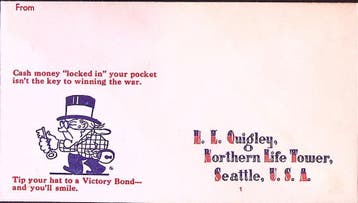 Amerikaanse envelop WWII (lijst optie), Verzenden
