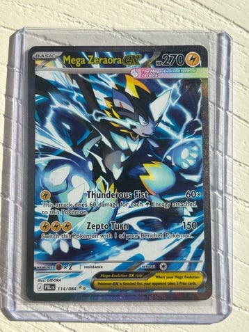 Pokémon - 1 Card - Mega Zeraora EX 114 Secret rare - Various, Nieuw