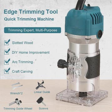 Krachtige Houtfreesmachine 800W - Elektrische Trimmer voor H, Verzenden, Nieuw