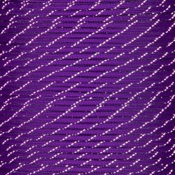 Rol 100 meter - Paars Reflecterend Paracord 550 - #55, Ophalen of Verzenden, Nieuw, Draad