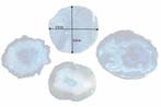 Set van 4 onderzetters voor glazen COASTER 10cm blauwe, Ophalen of Verzenden, Nieuw