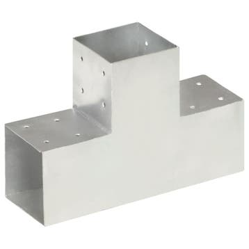 vidaXL Paalverbinding T-vorm 101x101 mm gegalvaniseerd, Verzenden, Nieuw