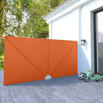 vidaXL Terrasscherm inklapbaar 400x200 cm terracottakleurig, Verzenden, Nieuw