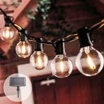 Solar prikkabel Chain met 25 warm witte led filament lampen, Kunststof, Verzenden, Minder dan 50 watt, Overige typen