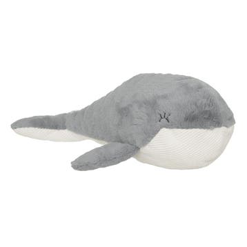 Walvis knuffel - zacht pluche - 64 cm - blauw/grijs/wit, Verzenden, Nieuw