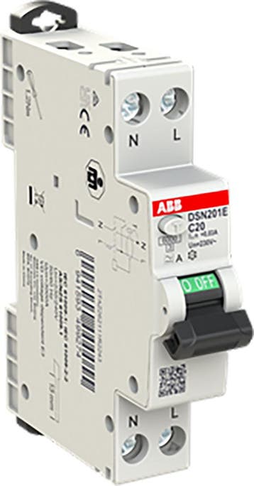 ABB aardlekautomaat | 20A, 30mA, C-kar, 1P+N (18mm) |, Ophalen of Verzenden, Nieuw, Groepenkast