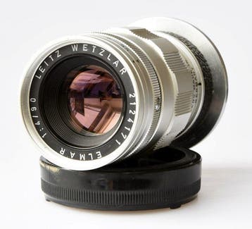 Leica Ernst Leitz Wetzlar Elmar 9cm (90mm) 1:4 – Zeldzame