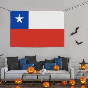 Chileense Vlag Wandkleed - HD Print, Decoratie voor Kamer, F, Verzenden, Nieuw