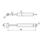 Oploopdemper BPW/PEITZ PAV 2,7 korte slag 02.3702.48.00, Auto diversen, Aanhangwagen-onderdelen, Ophalen of Verzenden, Nieuw