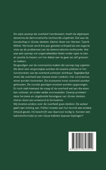 Kan de overheid de crisis aan? 9789044648522, Boeken, Verzenden, Zo goed als nieuw, Herman Tjeenk Willink