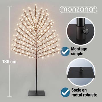 Kersenbloesemboom Set van 2 Warm wit 180cm 200 LEDs, Verzenden, Nieuw