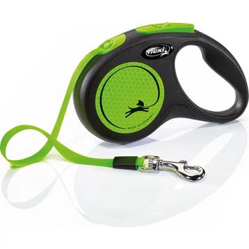 Flexi Rollijn New Neon Tape 5 mtr tot 15 kg Groen, Verzenden, Nieuw