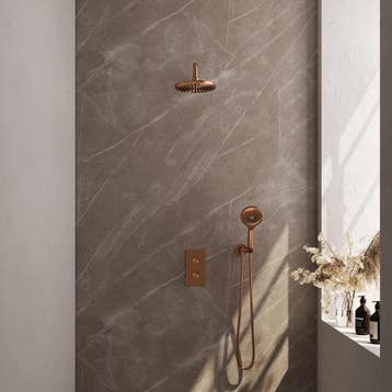 Brauer Copper Edition Thermostatische Regendoucheset Inbouw, Ophalen of Verzenden, Nieuw