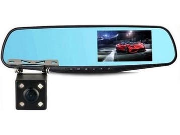 Veiling - iBello dashcam achteruitrijcamera in spiegel, Nieuw