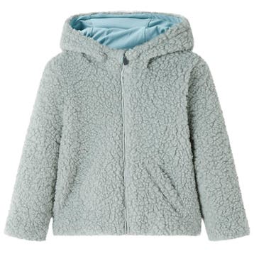vidaXL Kinderjas met capuchon teddy 116 kunstvacht, Verzenden, Nieuw