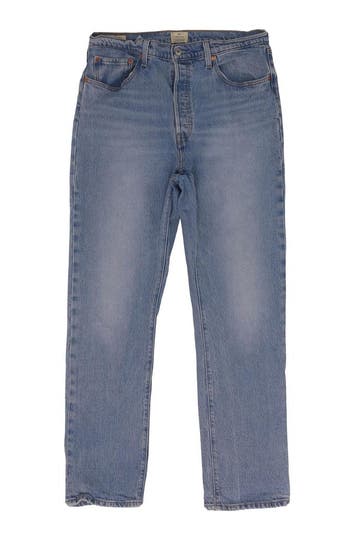 Levis Broek in maat W33 L32 Blauw, Kleding | Dames, Levi's, Verzenden, Zo goed als nieuw, Blauw