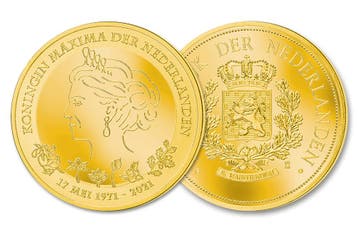 Herdenkingsuitgifte Maxima 50 jaar, Verzenden