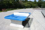 Rockwood® Betonnen Pingpongtafel Blauw (Afgeronde hoeken), Tuin en Terras, Tuinsets en Loungesets, Ophalen of Verzenden, Nieuw