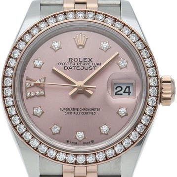 Rolex - Datejust 28 Ladies Watch, Diamond Bezel, 10, Nieuw