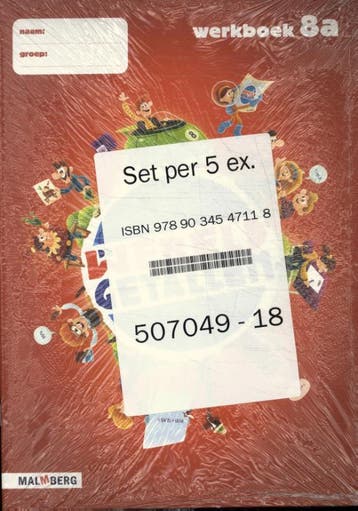 De wereld in getallen 5 ex groep 8 Werkboek A 9789034547118, Zo goed als nieuw