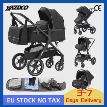 3-in-1 Multifunctionele Kinderwagen - Lichtgewicht en Compac, Verzenden, Nieuw
