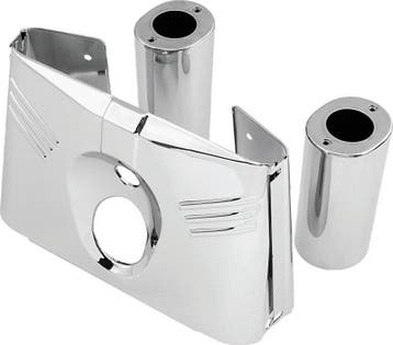 Bikers Choice 86-08 FLST Chrome 5 Piece Tin Fork Cover Kit, Ophalen of Verzenden, Nieuw