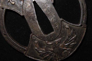 Katana - gesmeed ijzer - C6-370 Peacock Tsuba : Gou - Japan