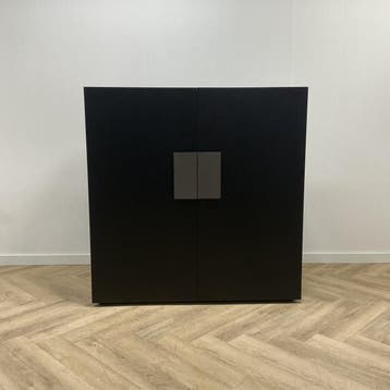 Casamilano Quadro design kast (hxbxd) 142x140x53 cm, zwart, Ophalen of Verzenden, Gebruikt