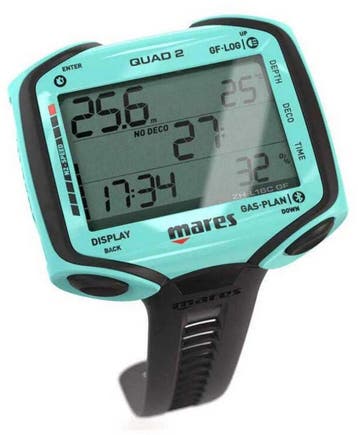 Mares Quad 2 Duikcomputer Aqua, Verzenden, Nieuw