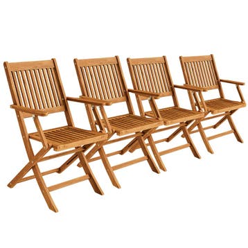 Tuinstoel Sydney Acacia FSC®-gecertificeerd  , Set van 4, Verzenden, Nieuw