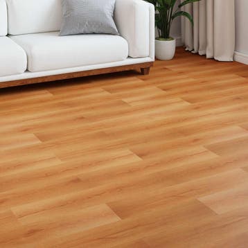 vidaXL Laminaatvloer Beige 101 x 20 x 0,8 cm 5 st Bewerkt, Doe-het-zelf en Verbouw, Vloerdelen en Plavuizen, Verzenden, Nieuw