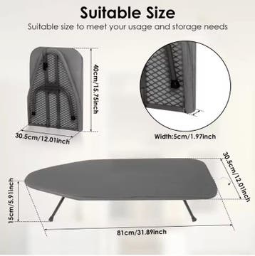 Tafel Strijkplank Opvouwbaar Compact Hittebestendig, Witgoed en Apparatuur, Strijkijzers en Strijkplanken, Verzenden, Nieuw