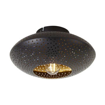 Oosterse plafondlamp zwart met goud 25 cm - Radiance, Verzenden, Nieuw