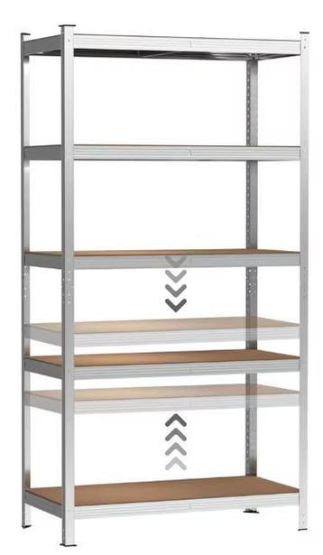 5-laags Garage Stellingkast – Stalen Opslagrek 180×90×40 cm, Huis en Inrichting, Kasten | Boekenkasten, Verzenden, Nieuw