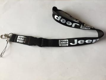 Keycord sleutelhanger jeep white, Verzamelen, Sleutelhangers, Ophalen of Verzenden, Nieuw