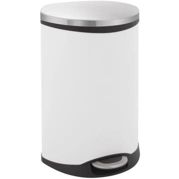 Pedaalemmer | SHELL BIN | RVS | Wit | 50L | Klapdeksel |, Verzenden, Nieuw in verpakking