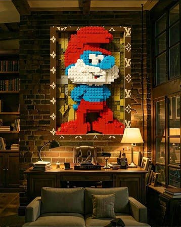 Jacob Hitt - XXL Lego Papa Smurf w/COA, Nieuw
