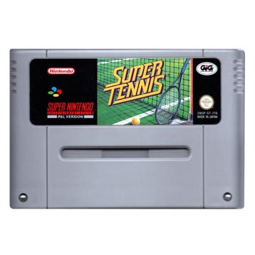 SNES Super Tennis - Verkleurd (Losse Cassette), Verzenden, Zo goed als nieuw