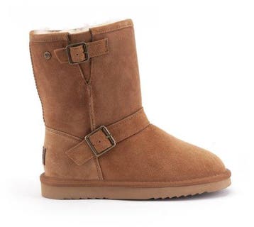 Warmbat Maat 38  Kangaroo Suede/DF boot Buckle Dames Laarzen, Verzenden, Nieuw