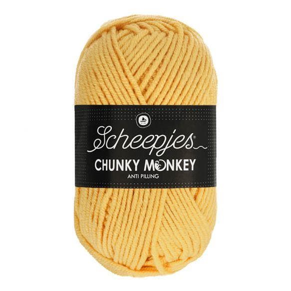 SCHEEPJES CHUNKY MONKEY  100G - 1081 PRIMROSE, Hobby en Vrije tijd, Breien en Haken, Nieuw, Verzenden
