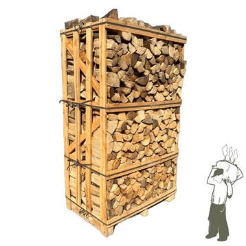 Haardhout | haagbeuk | krat, ovengedroogd, Minder dan 3 m³, Verzenden, Blokken
