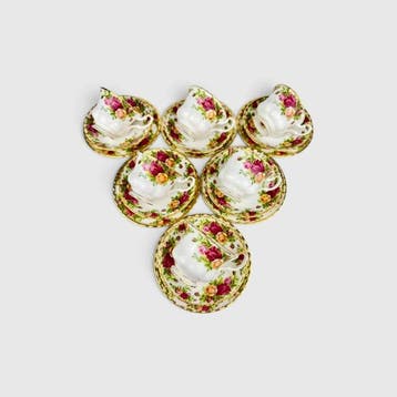 Royal Albert - Theeservies (18) - Been - Old Country Roses /, Antiek en Kunst