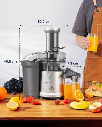 2dekans | Safecourt Kitchen Sapcentrifuge – 3 Snelheden &, Ophalen of Verzenden, Zo goed als nieuw