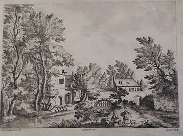 Jean-Baptiste Lallemand (XVIII), after - Paysage