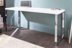 Modern bureau WHITE DESK 140cm witte hoogglans bureautafel -, Ophalen of Verzenden, Nieuw