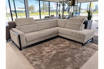 Hoekbank Meppel - bankstellen - Taupe, Nieuw, 150 cm of meer, Stof, 250 tot 300 cm