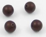 15 x Jablonex Glasparel Mat Mocca 6mm gat: 1mm (Glasparels), Ophalen of Verzenden, Nieuw, Kraal