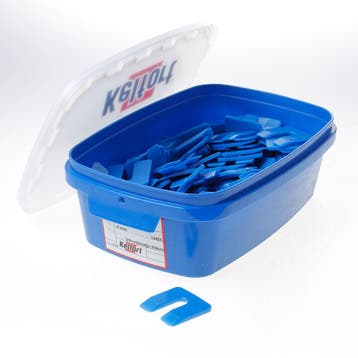 OUTLET Kelfort Uitvulplaatjes blauw 4mm zak van 174 plaatjes, Doe-het-zelf en Verbouw, Ophalen of Verzenden, Nieuw
